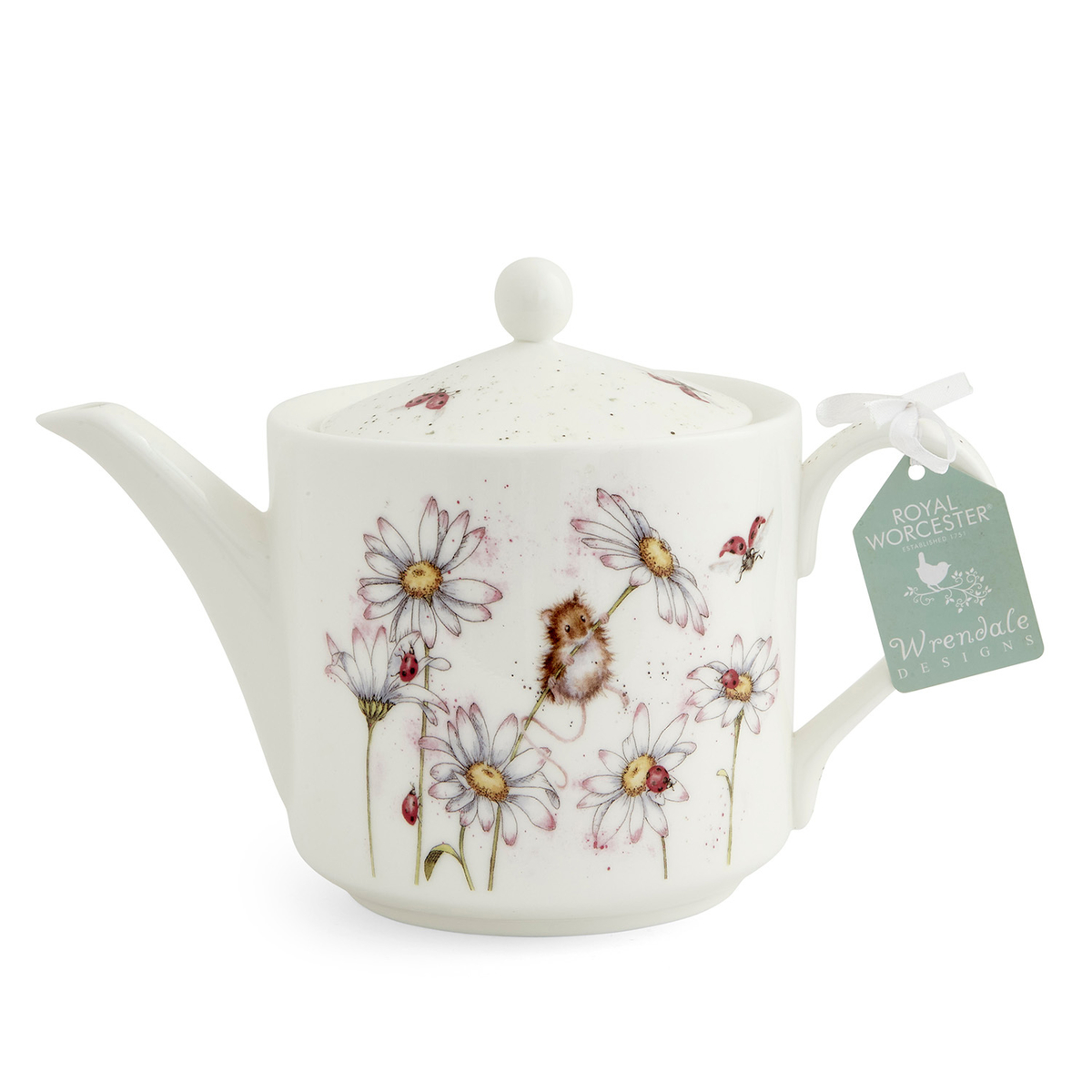 Wrendale Designs Teapot 2pt Opps A Daisy image number null